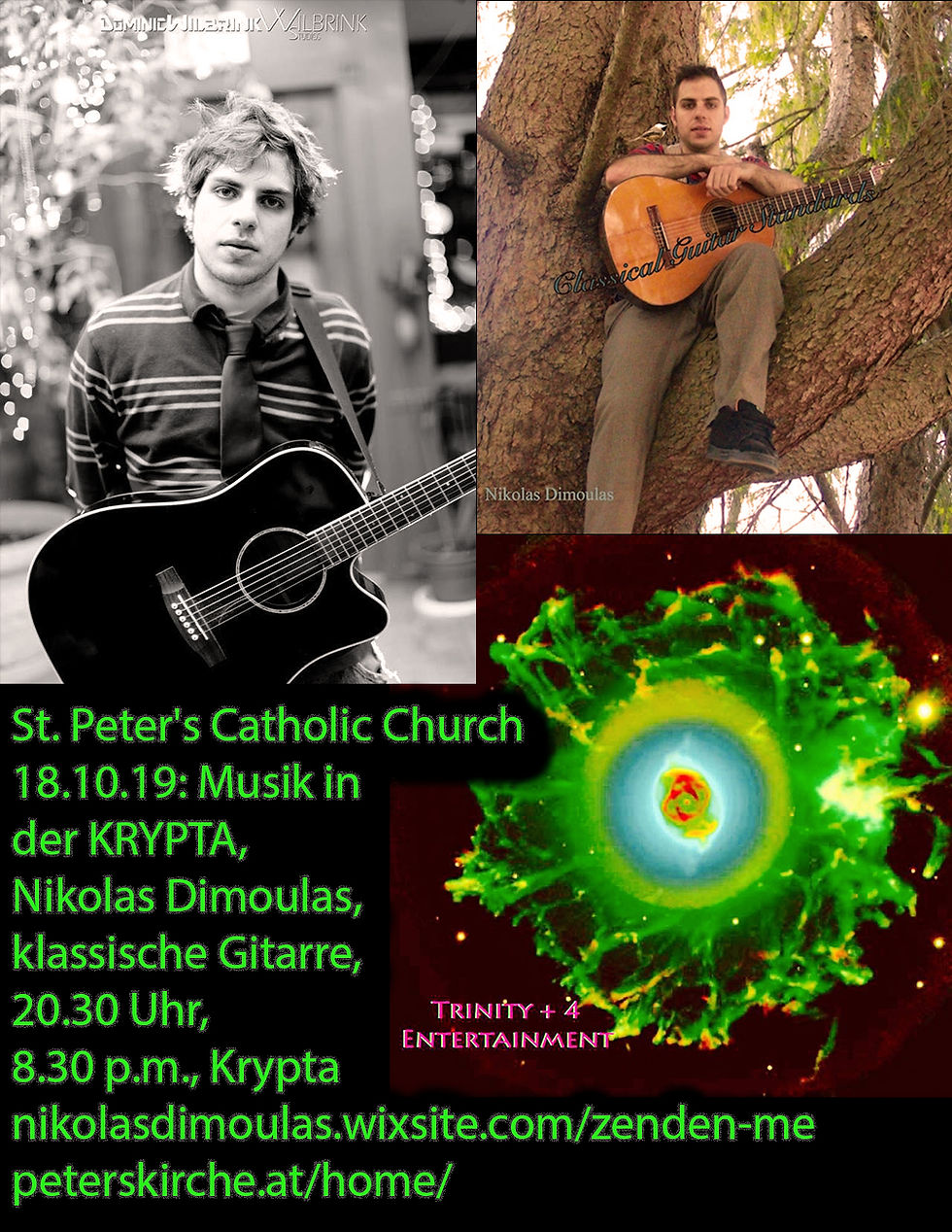 Nikolas Dimoulas Playing Classical Guitar at St. Peter's Catholic Church