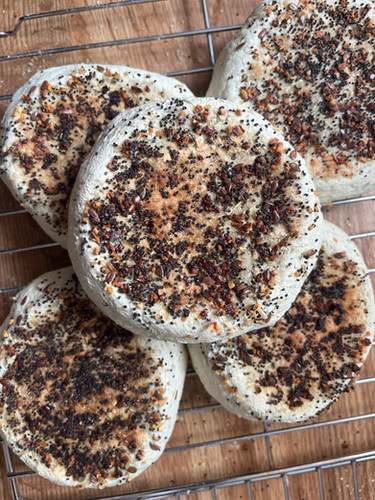 Everything English Muffins Golden Moons Bakery