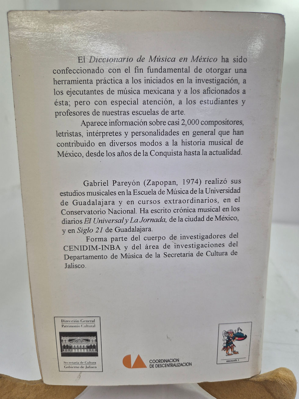 Miniatura: DICCIONARIO DE MÚSICA EN MÉXICO 