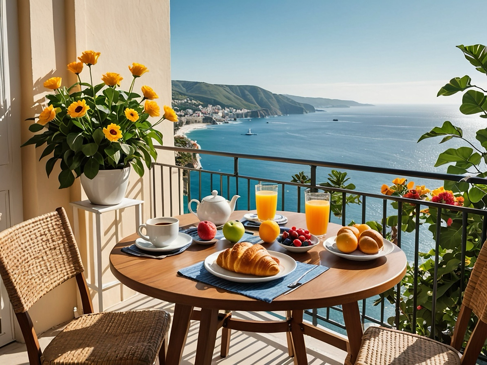 breakfast with a sea view portugal