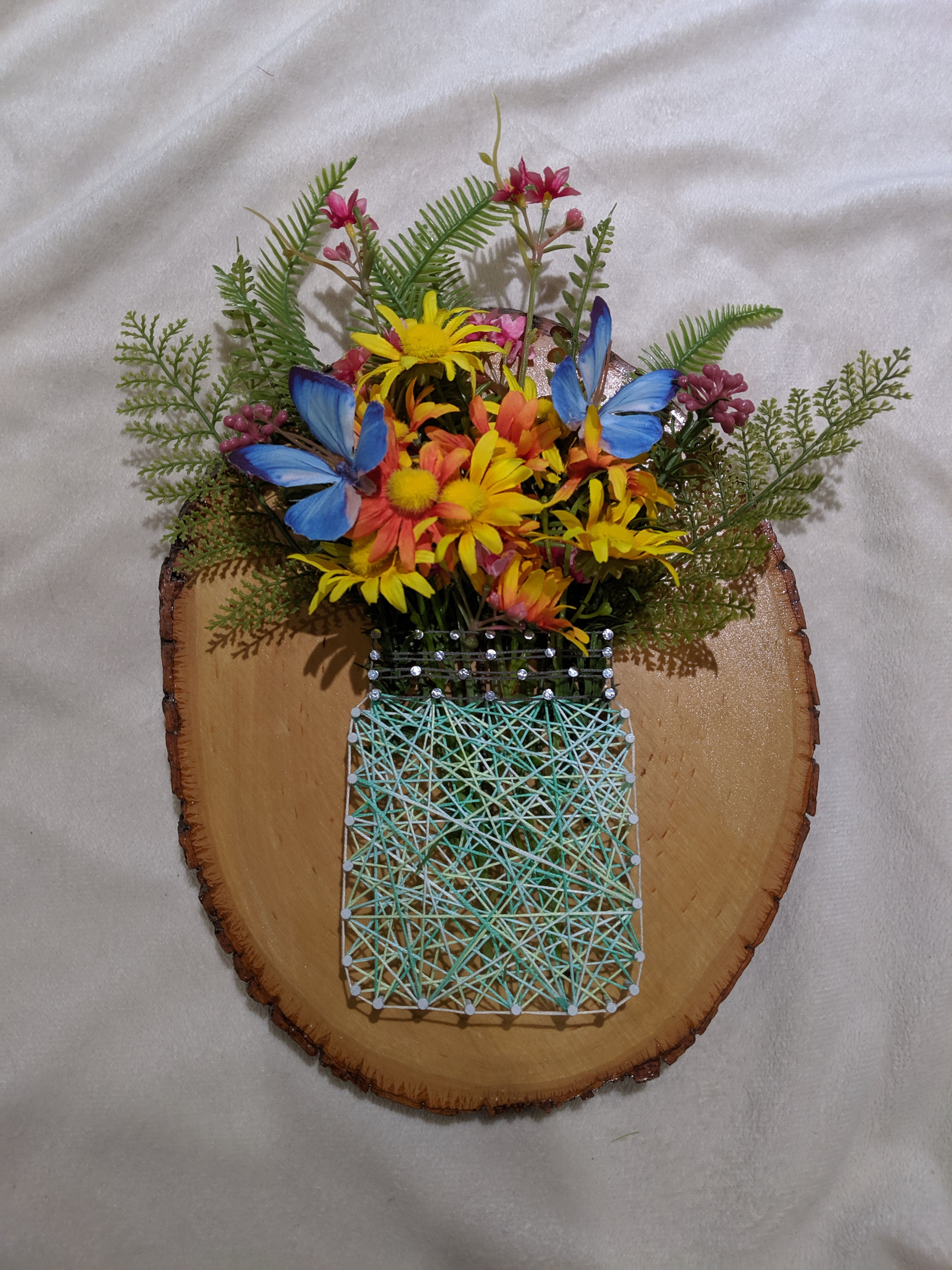 Floral Nail String Art