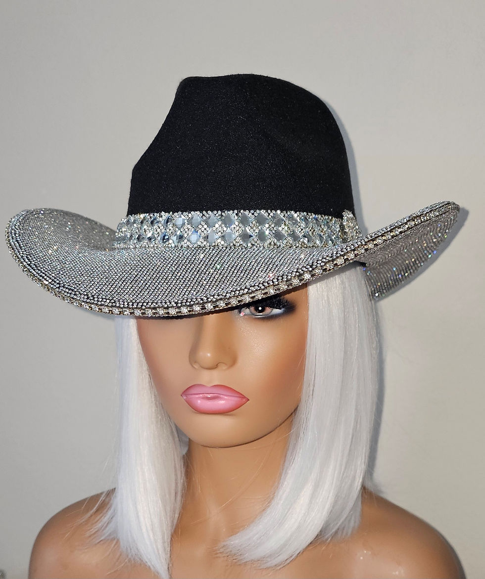 Thumbnail: Midnight Silver Rhinestone Western Hat