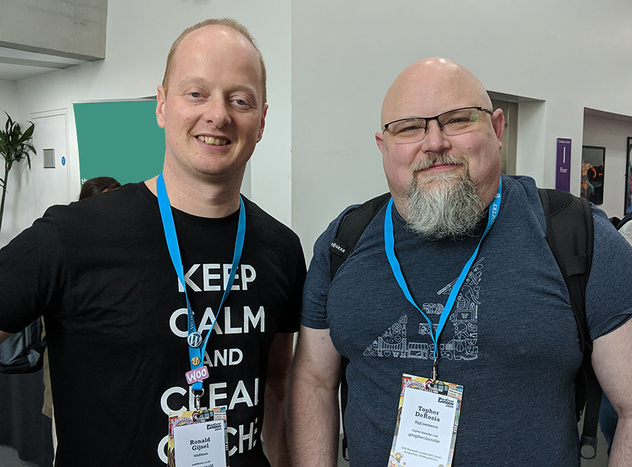 Ronald Gijsel and Topher De Rosia at
a WordCamp