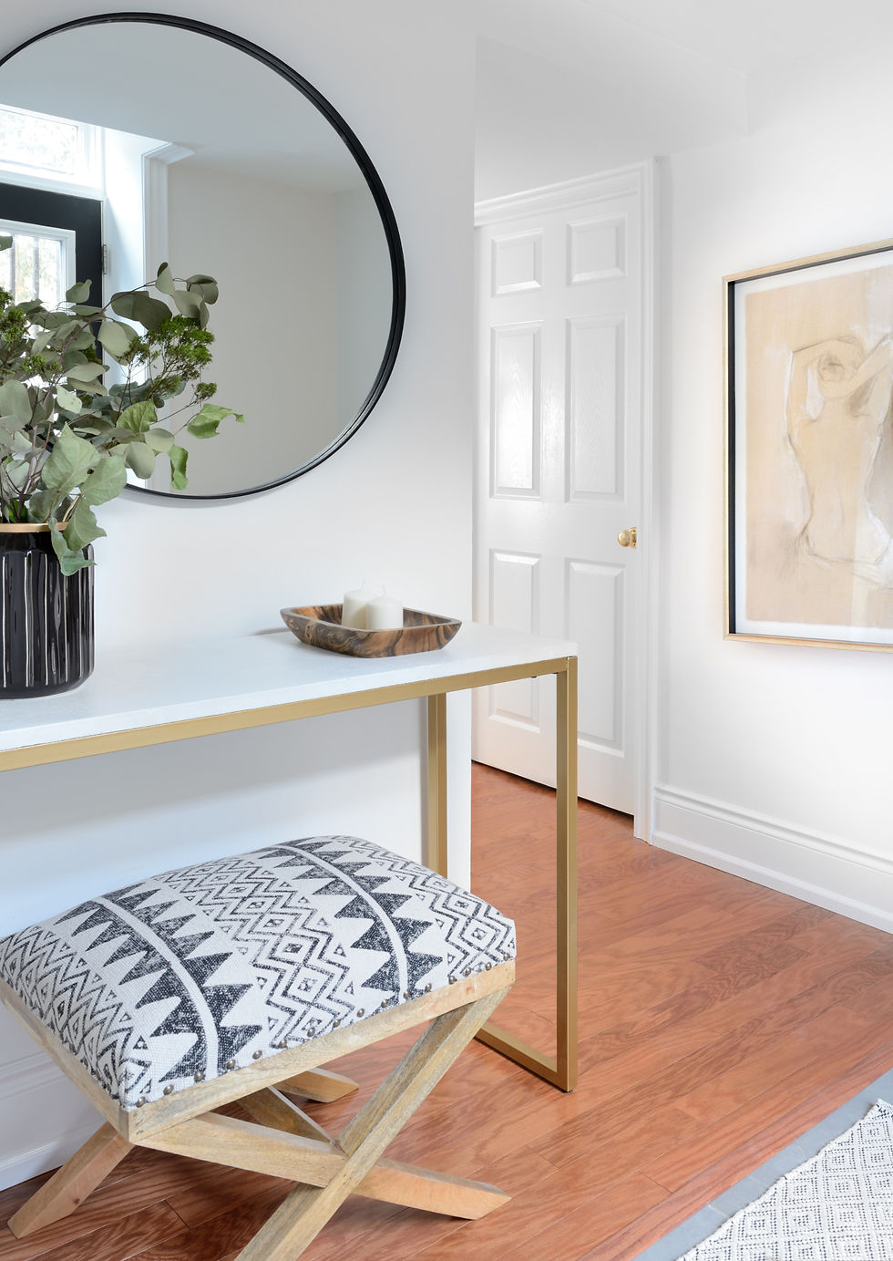 Entryway design by Rachael Lockhart | Photography by Larry Arnal