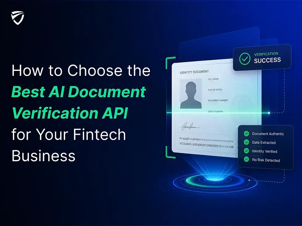 AI document verification for fintech