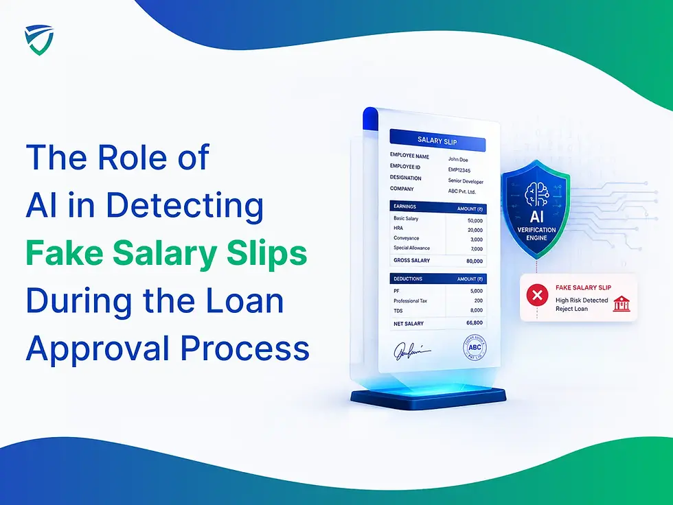 AI salary slip verification for fintech
