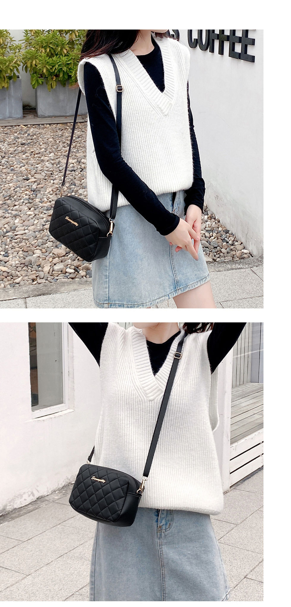 Thumbnail: Mini Fringe Tassel Crossbody Bag