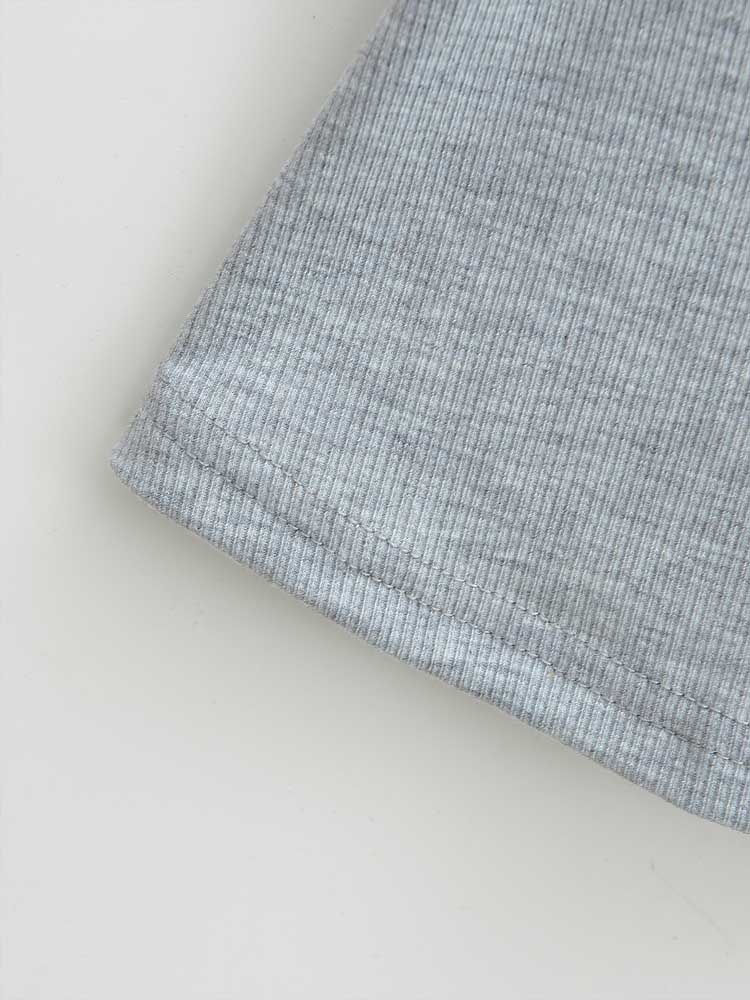 Miniatura: Square Neck Slim Stretch Crop Top