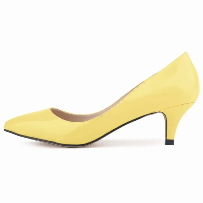 Thumbnail: Classic Kitten Heel Pointed Toe Pump