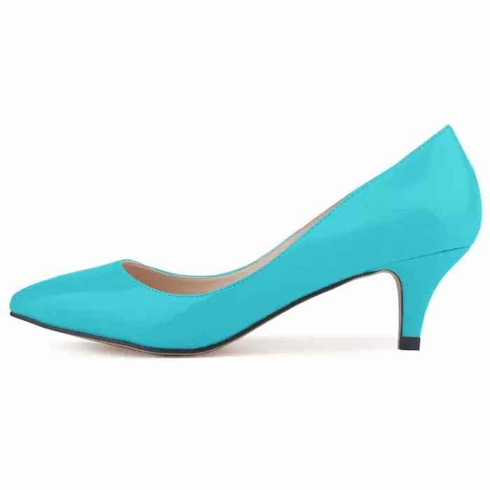 Thumbnail: Classic Kitten Heel Pointed Toe Pump