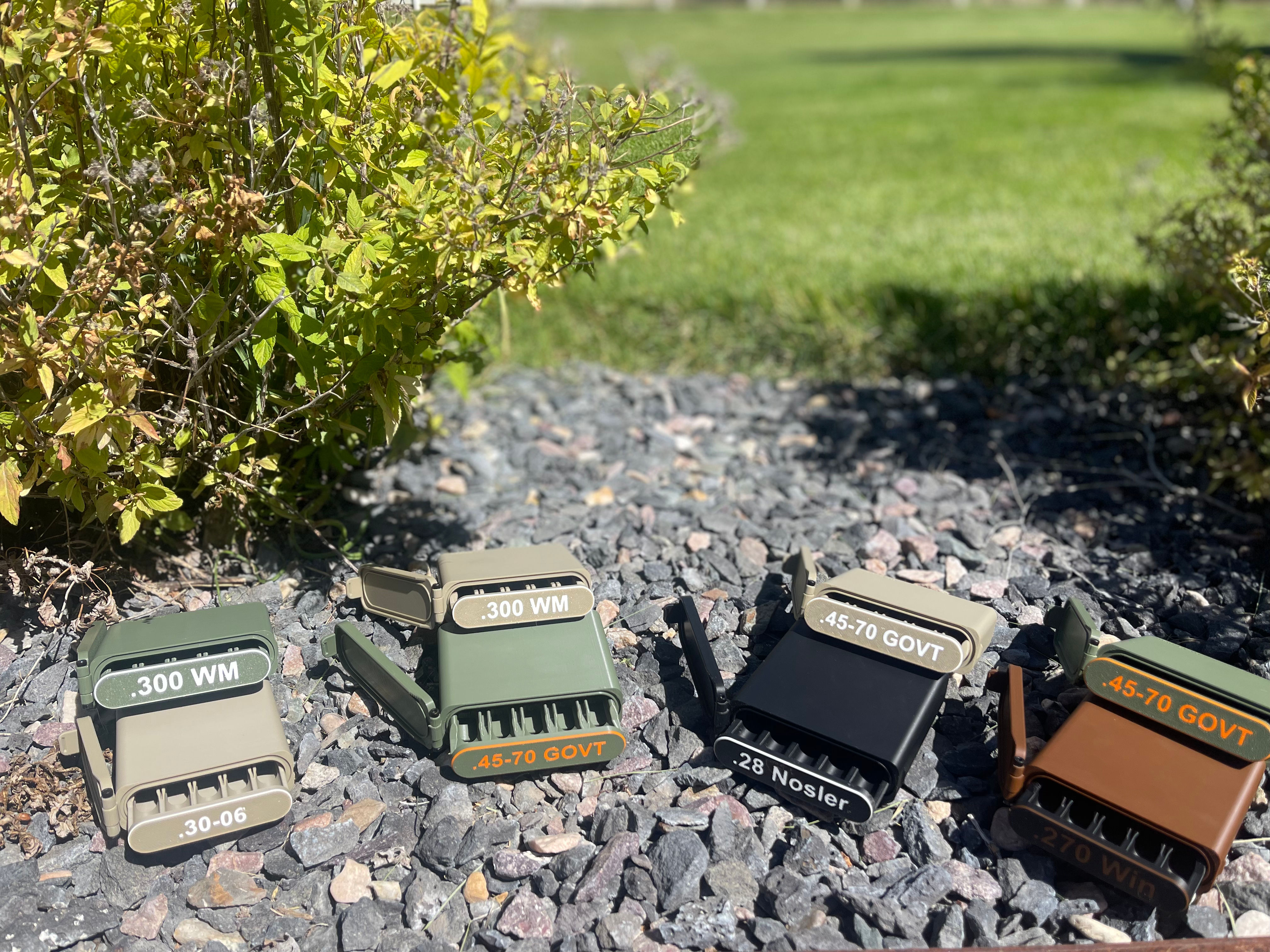 V.1 5-Round Ammo Case – Compact 3D Printed Rifle Ammo Storage