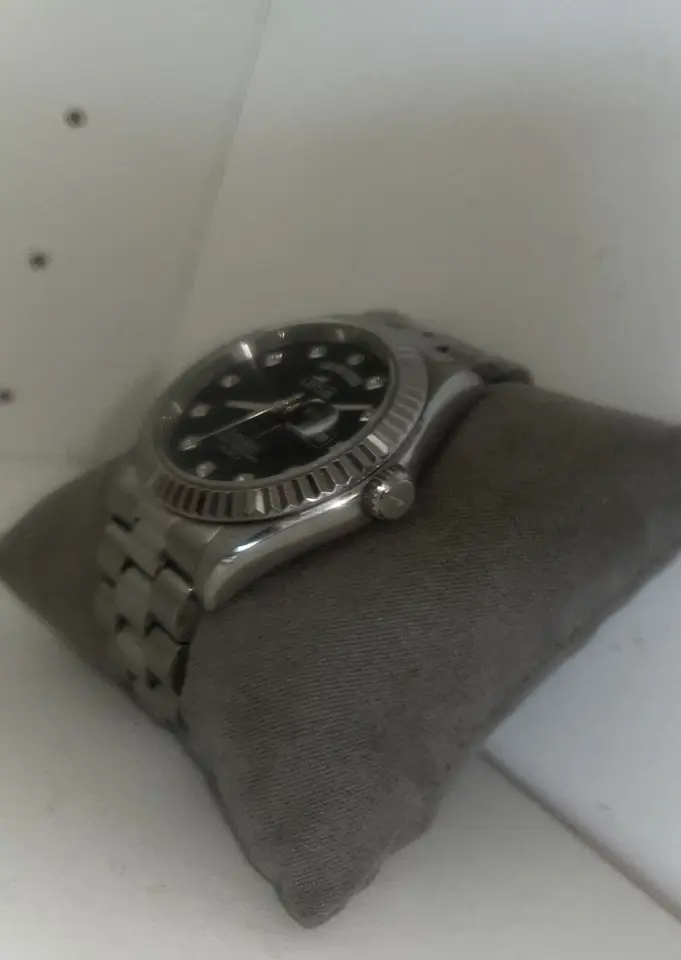 Reloj Lotus hombre esfera negra brazalete acero 18854/4