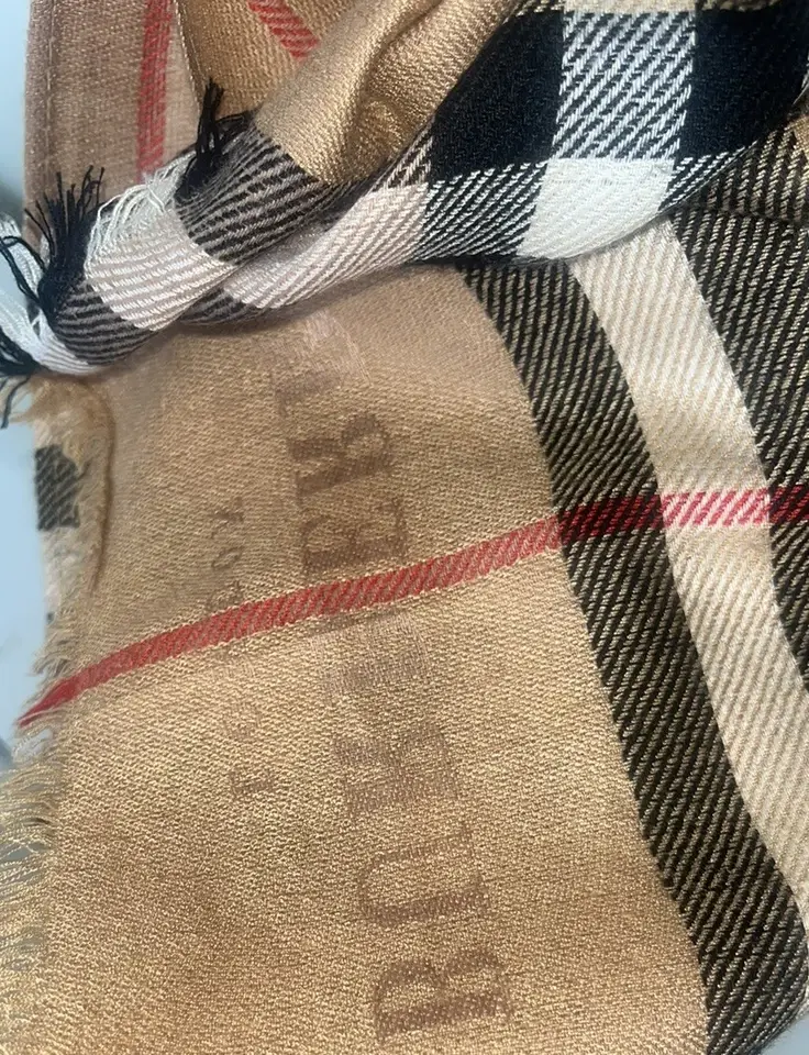 Burberry Bufanda Cachemire Unisex Authentic