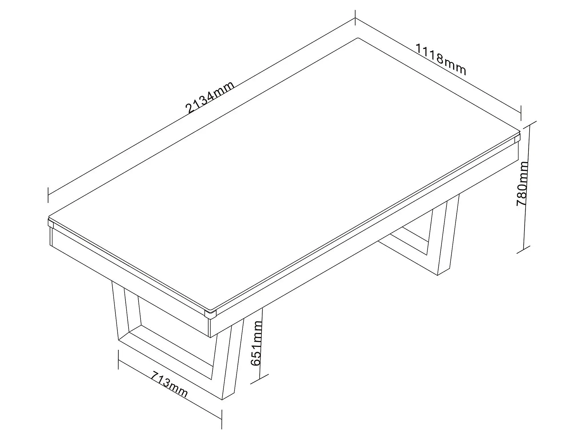 Mesa Billar luxury Mutijuegos en color natural