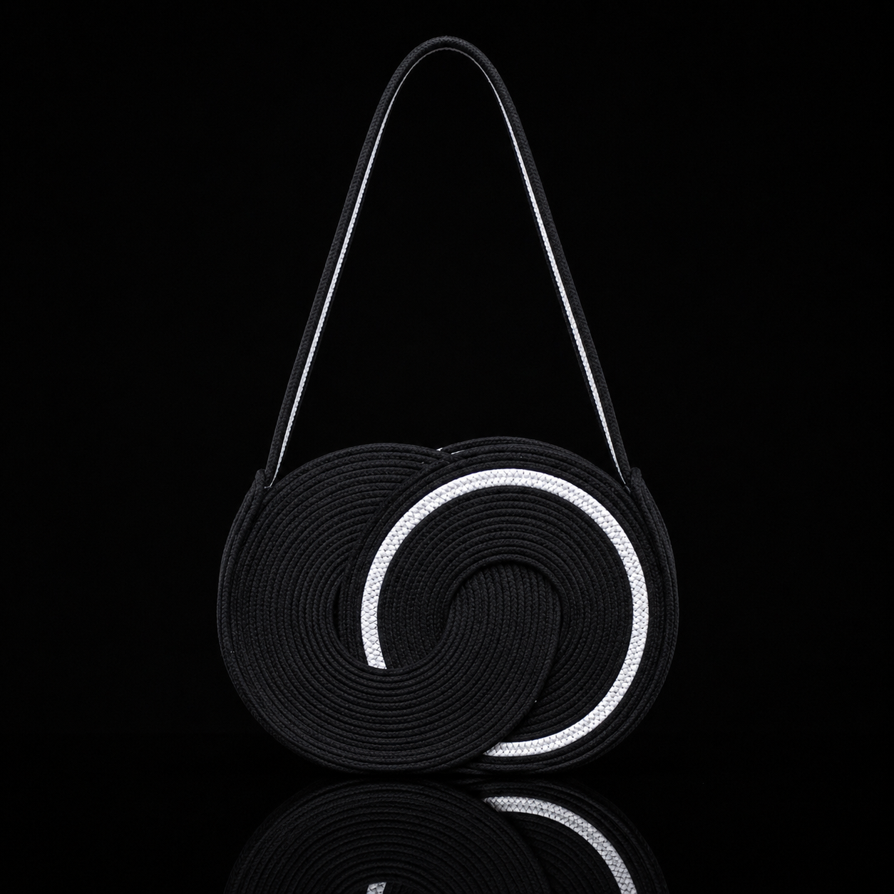 Black and Ivory Weezie 1 Shoulder Bag