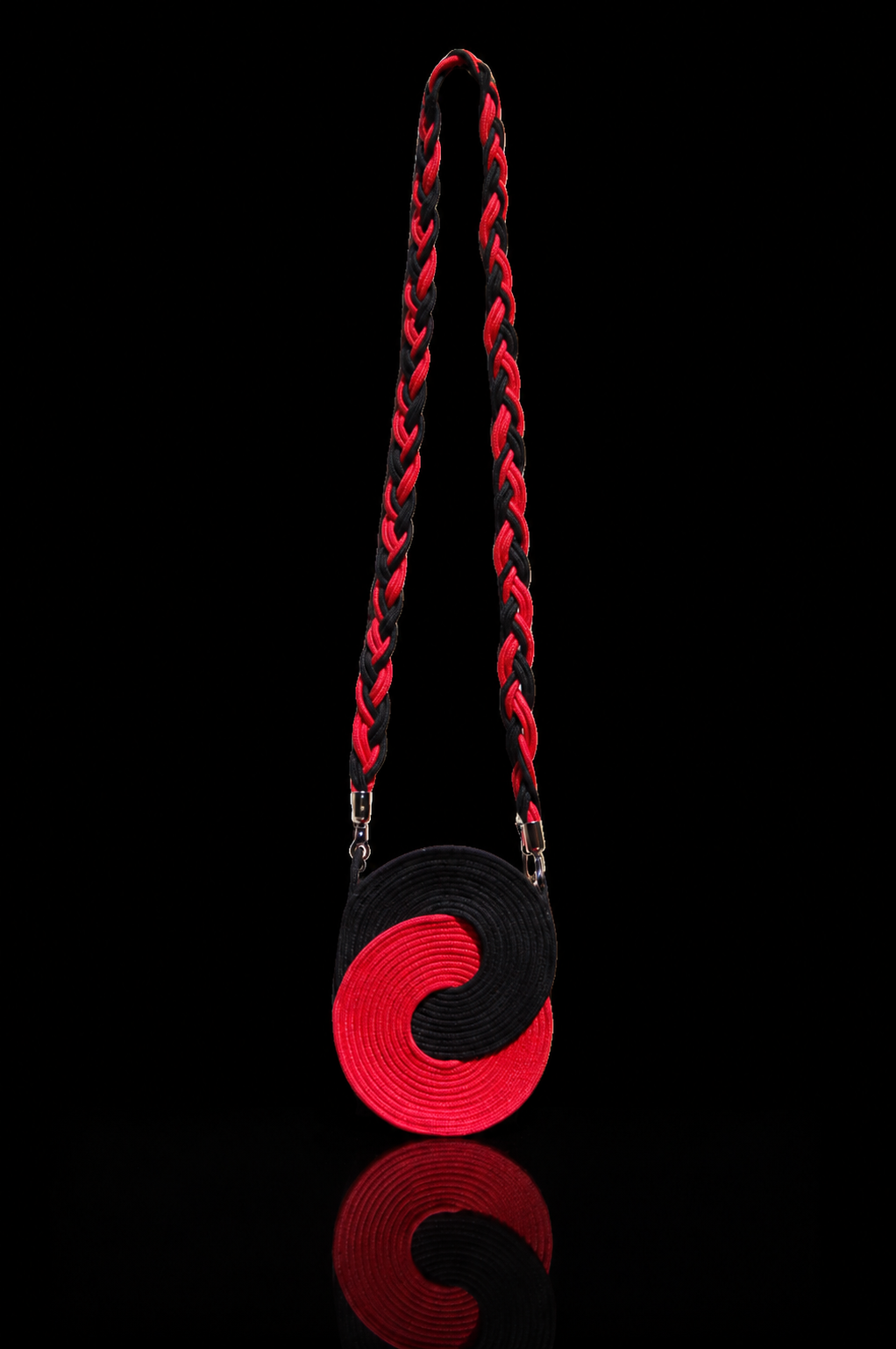 Red and Black Aggie 1 Crossbody Bag