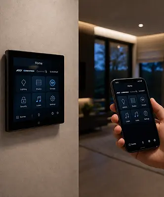 Tech Testing Home Automation Mobile App With Wall Touchscreen Purchase NY