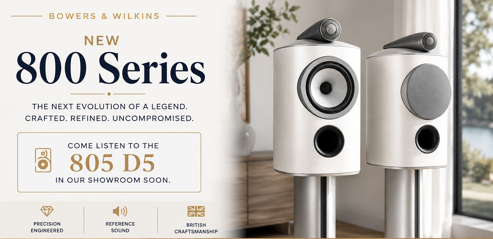 Bowers & Wilkins 805 D5 from the new 800 Series at Audio Video Synergy in Clinton, NJ