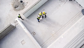 Union City New Jersey Industrial Foundation Pouring