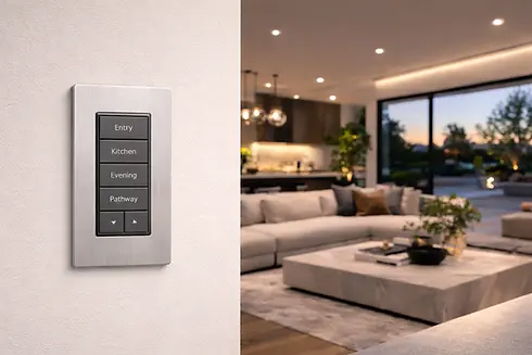 Ra3 Lighting System Purchase NY Living Room