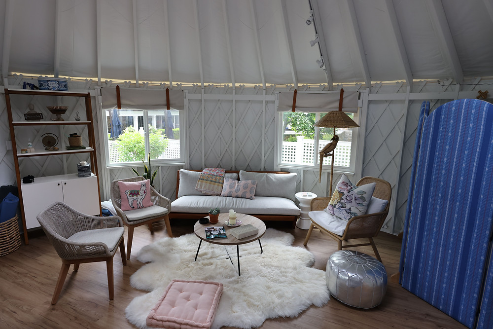 New Jersey Yoga Yurt With Sitting Area
