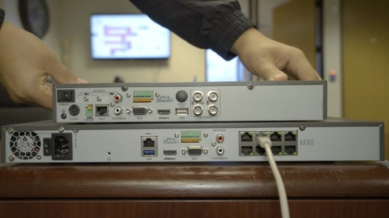 Austin TX Office NVR and DVR for Wired Security Camera System