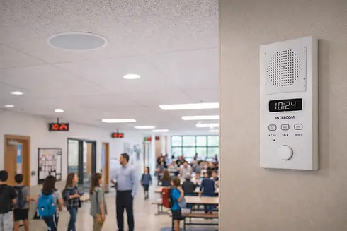 School paging system installation Westchester high school