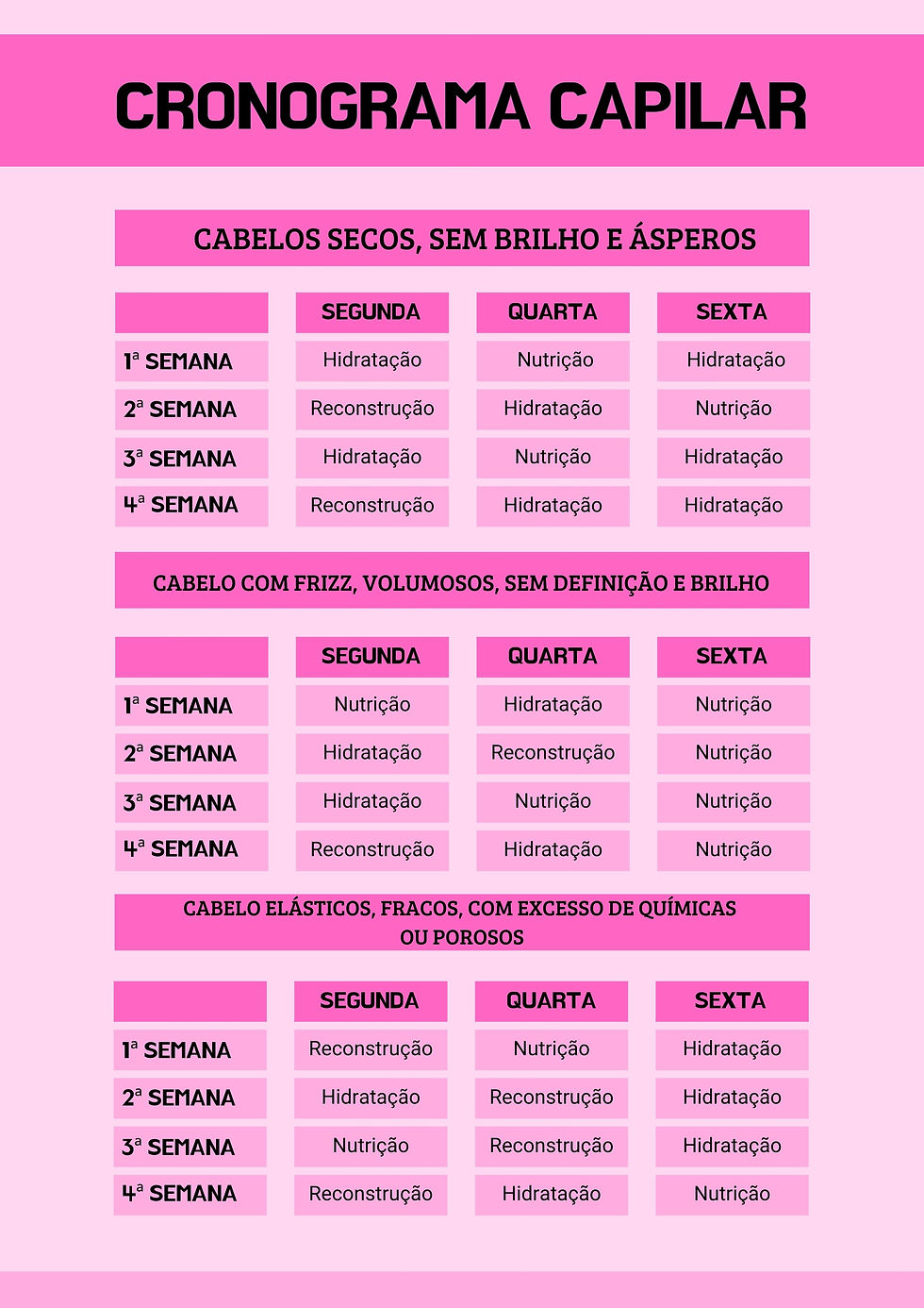 Introdução ao Cronograma Capilar