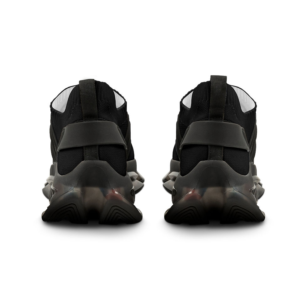 Thumbnail: Men's Black Mesh Sneakers