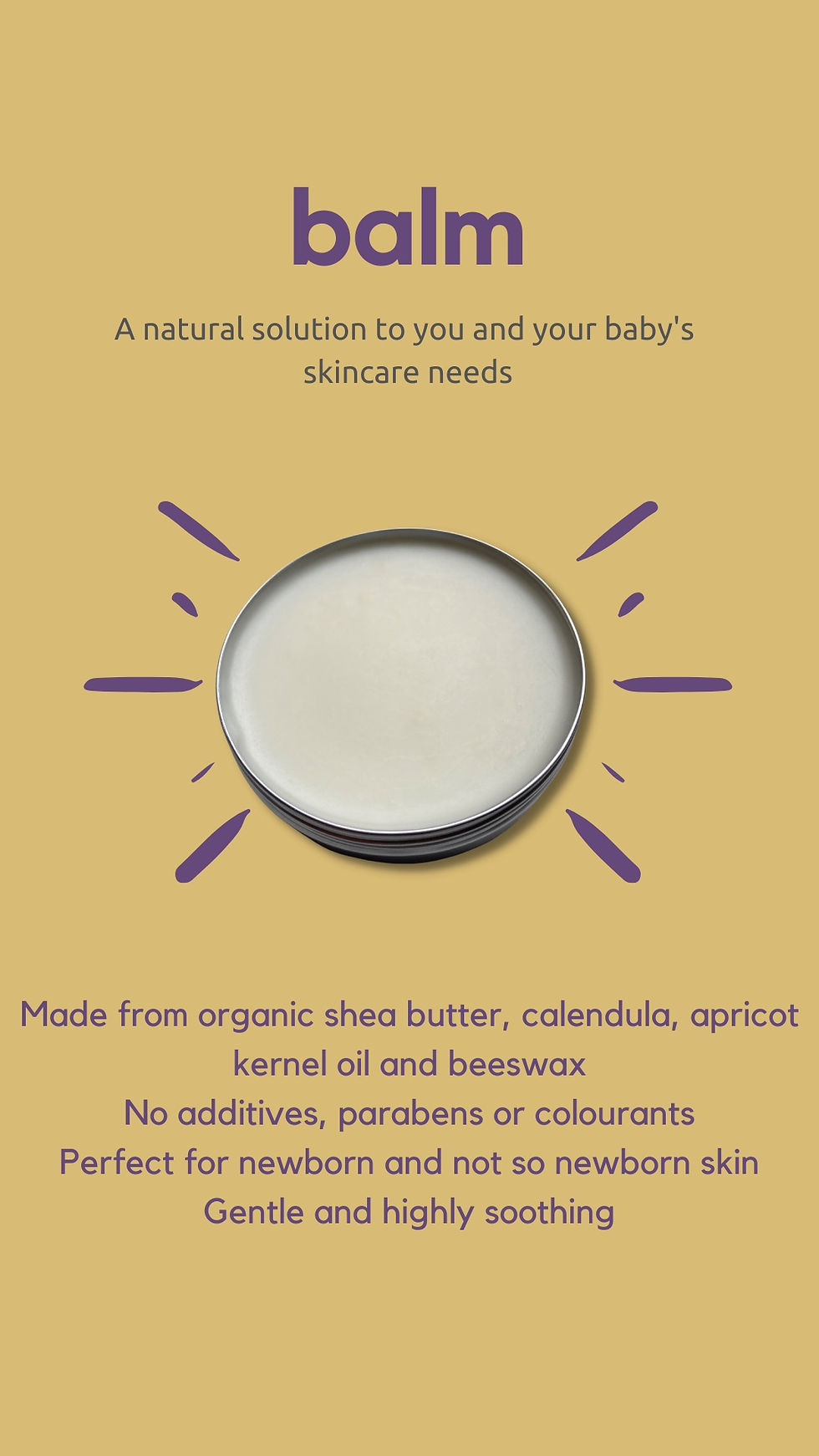 Natural Instincts Organic Baby Balm natural baby skincare 