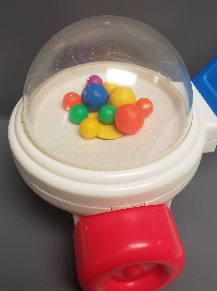 Clear Dome of Corn Popper Toy
