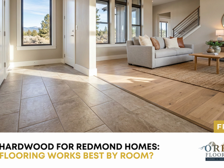 tile flooring next to hardwood flooring in Redmond OR home