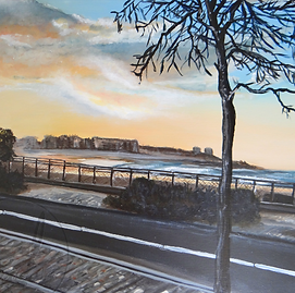 Les Sables d'olonne paysage Remblai Artiste peintre vendée