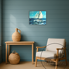 Tableaux marins peinture à l’huile horizon océan