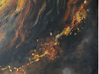 Lion Peinture Huile contemporain tableau
