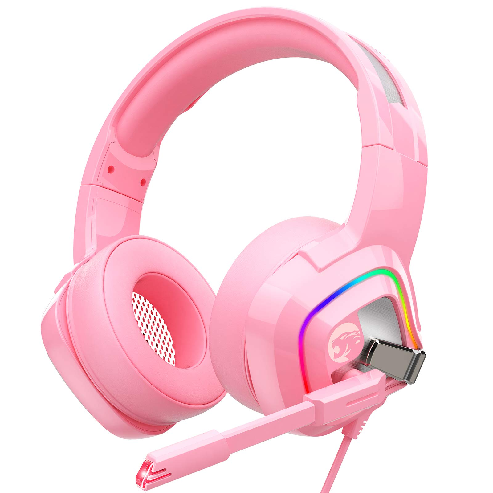 ZIUMIER Z66 Gaming Headset with Microphone Pink