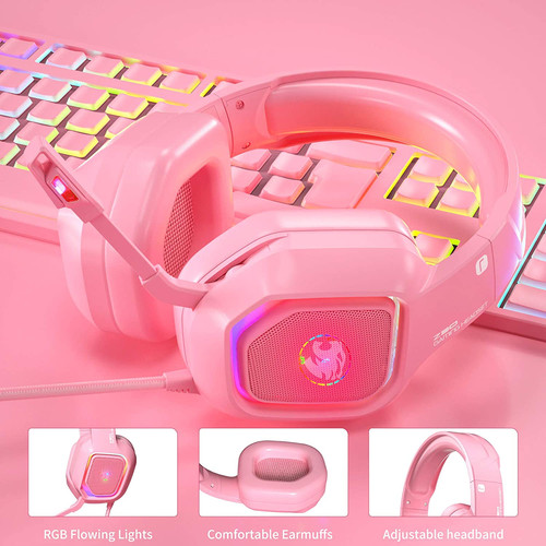 ZIUMIER Z30 Gaming Headset Pink Ziumier