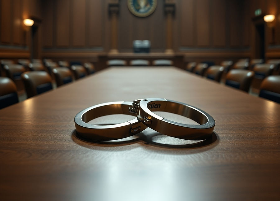 inside the courtroom with but dark handcuffs setting on a table_edited.jpg