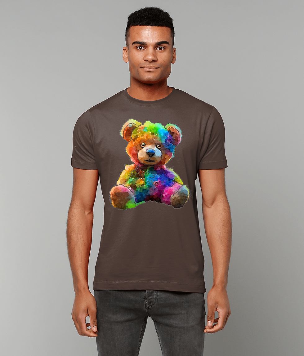 Thumbnail: Heavy Cotton T-Shirt Squiggles The Teddybear