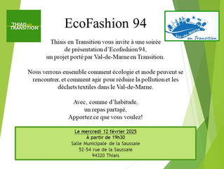 Thiais en transition - 12 février 2025 - Ecofashion 94