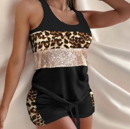 Two Piece Leopard Print Pajama Set Tessa s Truth Two Piece Leopard Print Pajama Set Tessa s Truth