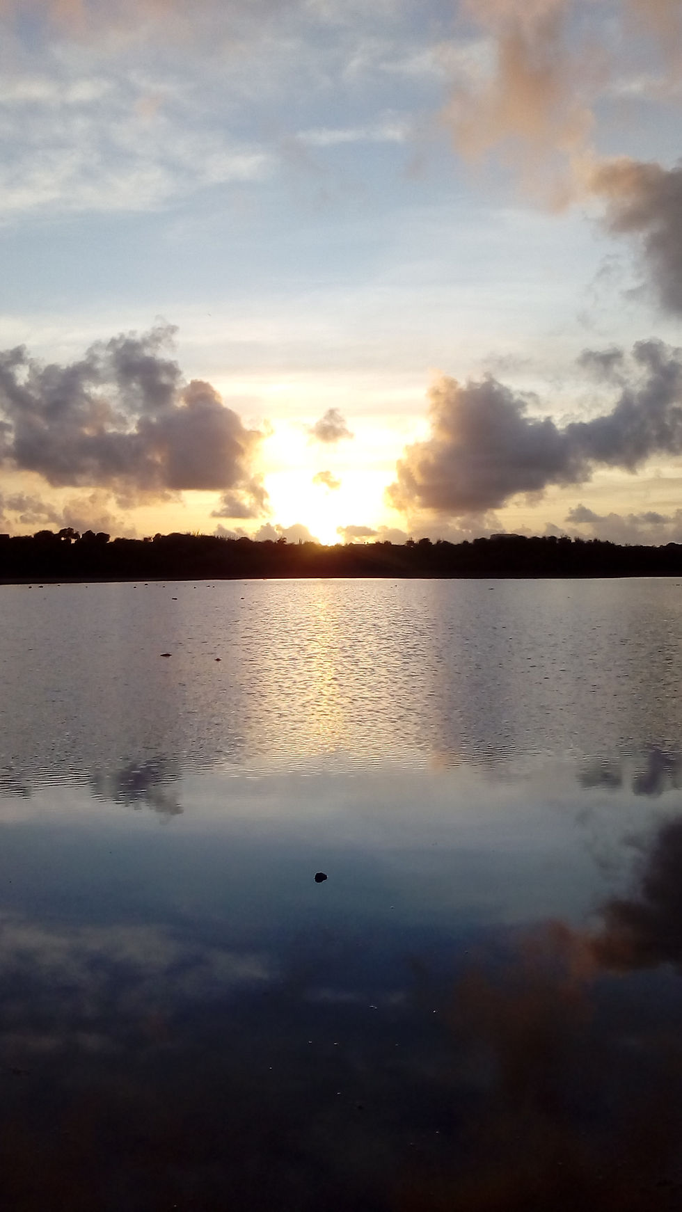 Sunset at a Salt Lagune in Curaçao