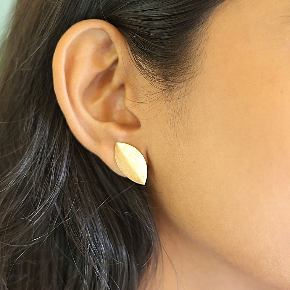 Monica Leaf Studs