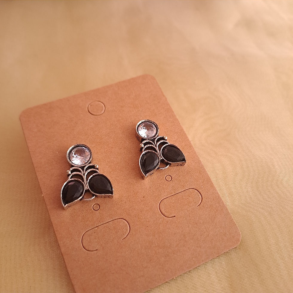 Dailywear Studs with glossy stone