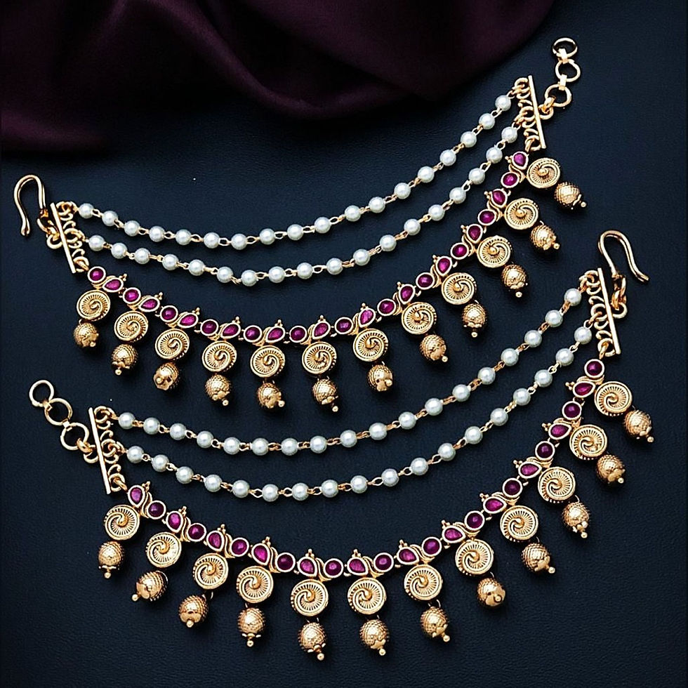 Matte-Finish Ear Chain