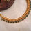 Thumbnail: Kerala style golden necklace green