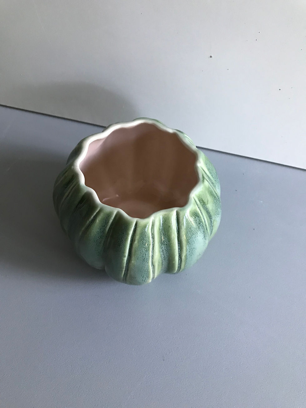 Slip cast vessel, glazed pot front view.jpeg