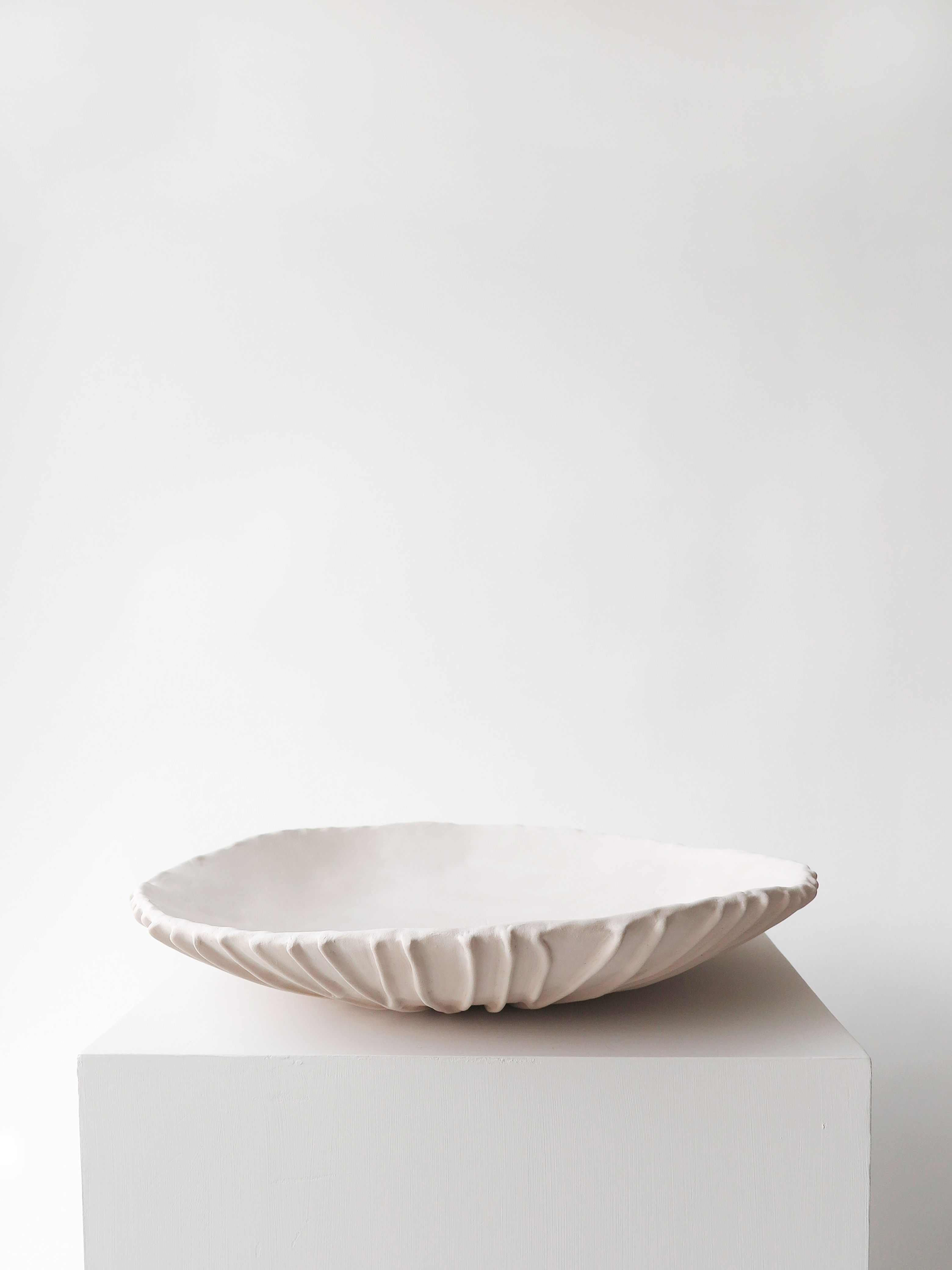 L MUSHROOM//2 BOWL - NATURAL WHITE