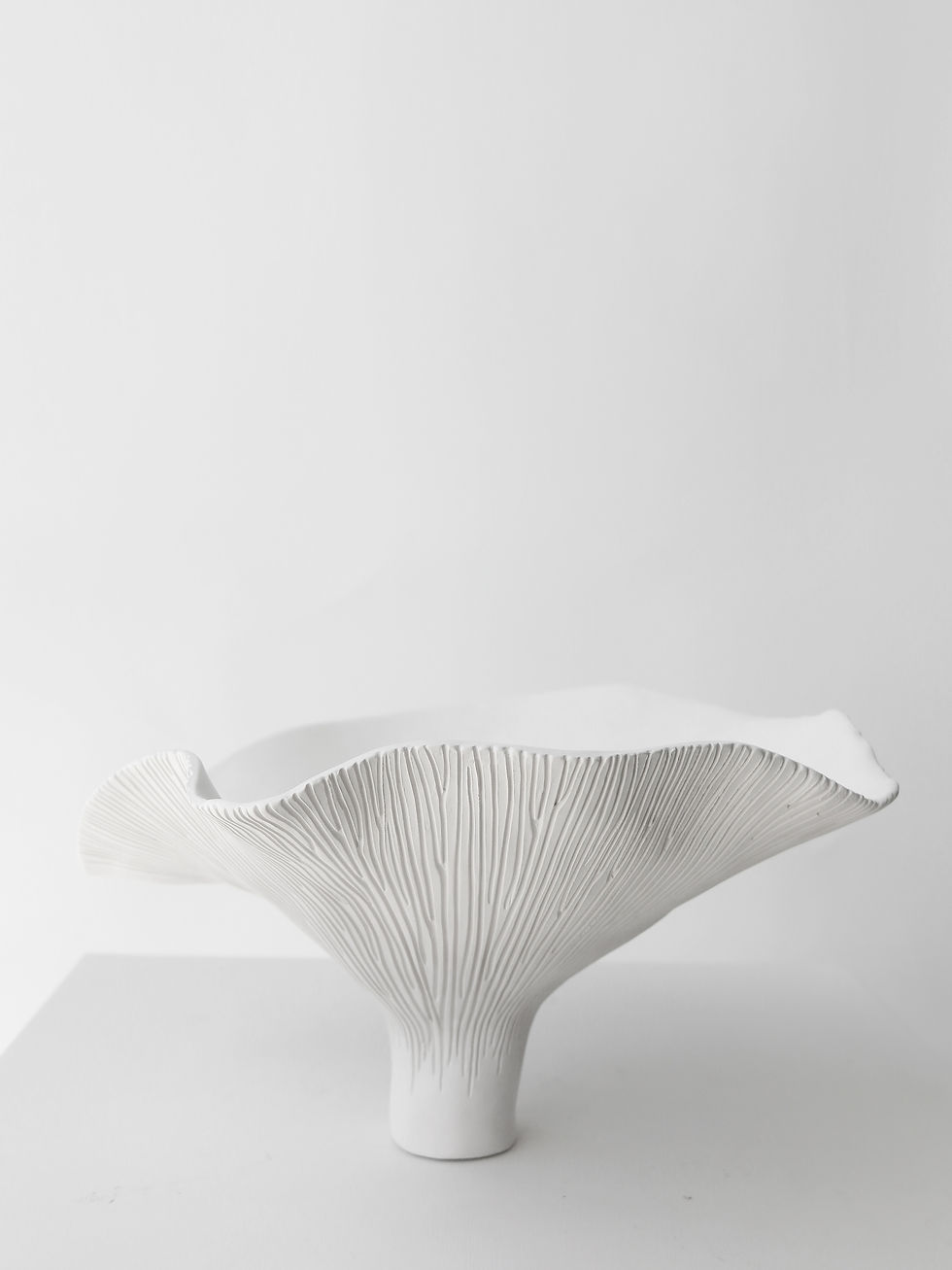 Thumbnail: M SYMPHONY IN MUSHROOM BOWL//NO.10 - WHITE