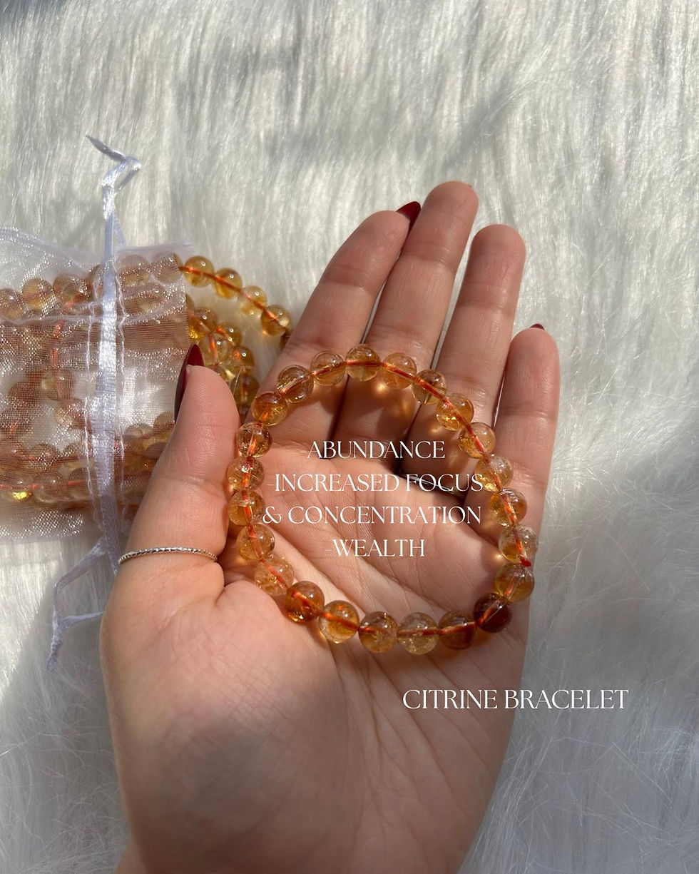 Wealth, Success and Abundance bracelet (8mm- high quality)
